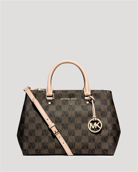 michael kors sutton checkerboard wallet|Michael Kors Sutton Logo Checkerboard Medium Satchel.